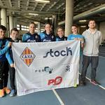 Cinco medallas para el sub14 del CAVA en el Autonómico en pista cubierta