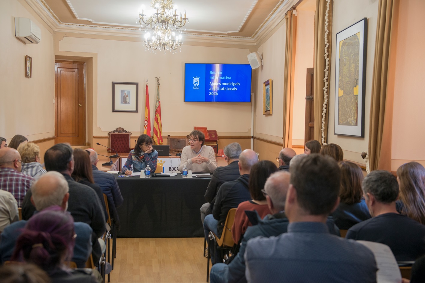 Reunión en Bocairent con las asociaciones locales