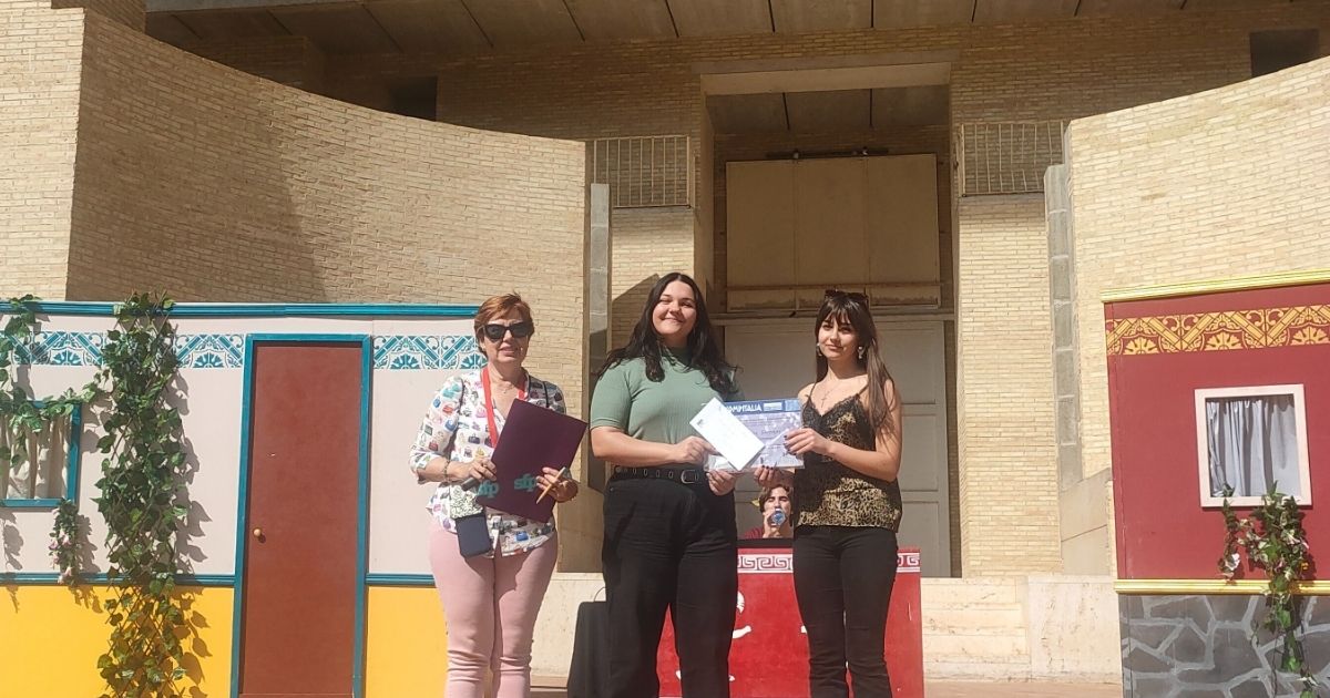 Iris i Carla al lliurament de premis