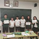 Los alumnos del colegio Santa María de Ontinyent, por un colegio sin humo