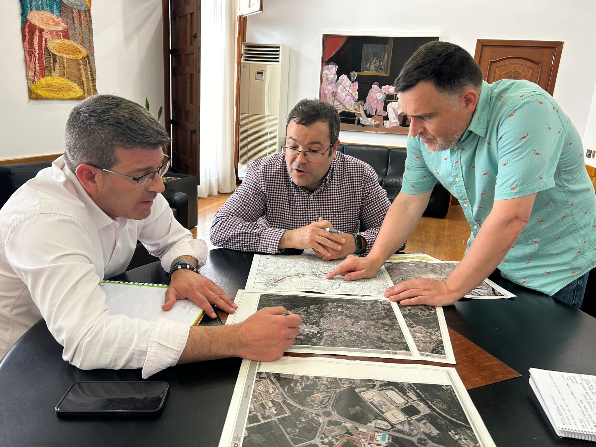 Jorge Rodríguez, Óscar Borrell i Octavio Molinés