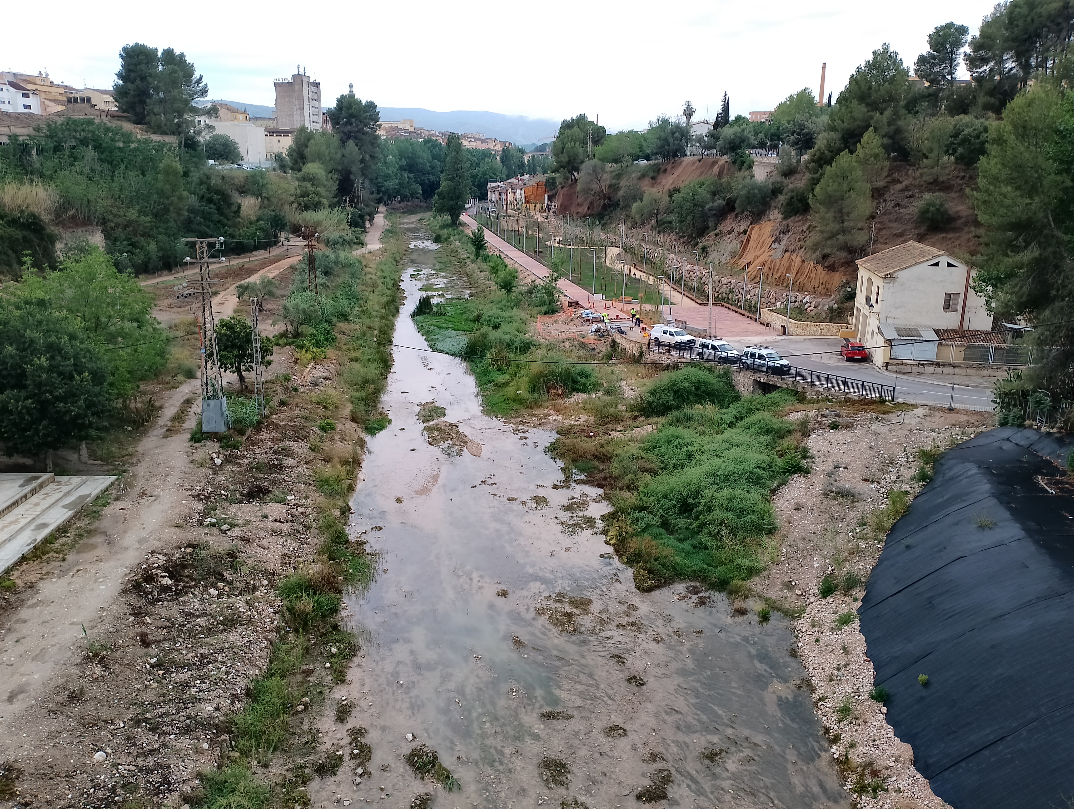 El riu Clariano, este matí