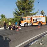 Accident d'un ciclista a Ontinyent