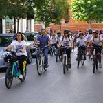 Un “bicibus escolar" en Ontinyent fomenta la movilidad sostenible