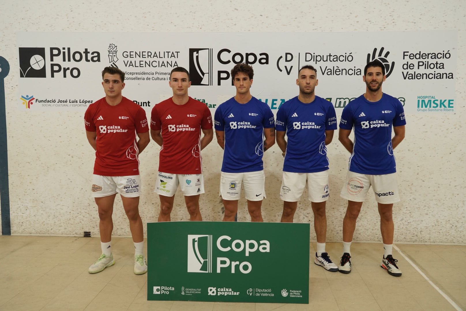 Partida de Copa en el trinquet de Ontinyent