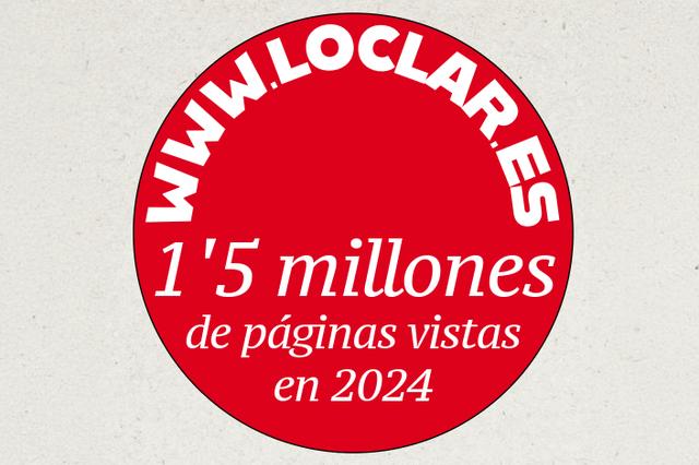 www.loclar.es supera el seu rècord: 1’5 milions de pàgines vistes en 2024