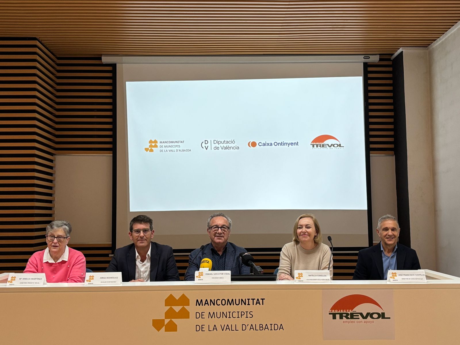María Amelia Martínez, Jorge Rodríguez,  Ismael Sanvitor, Natalia Enguix y José Francisco Sanfélix