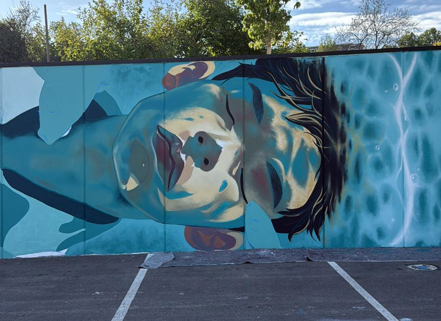 Mural de Ruk en el recinto ferial de Ontinyent