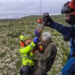 Rescaten en helicòpter a un caçador a Ontinyent