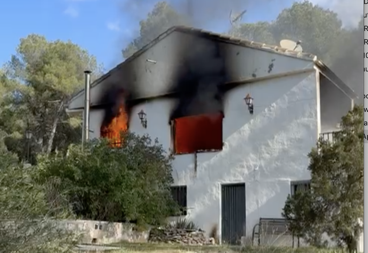 Así ha ardido la casa