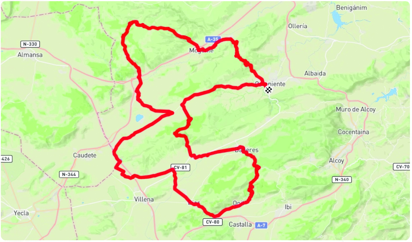Mapa del recorrido