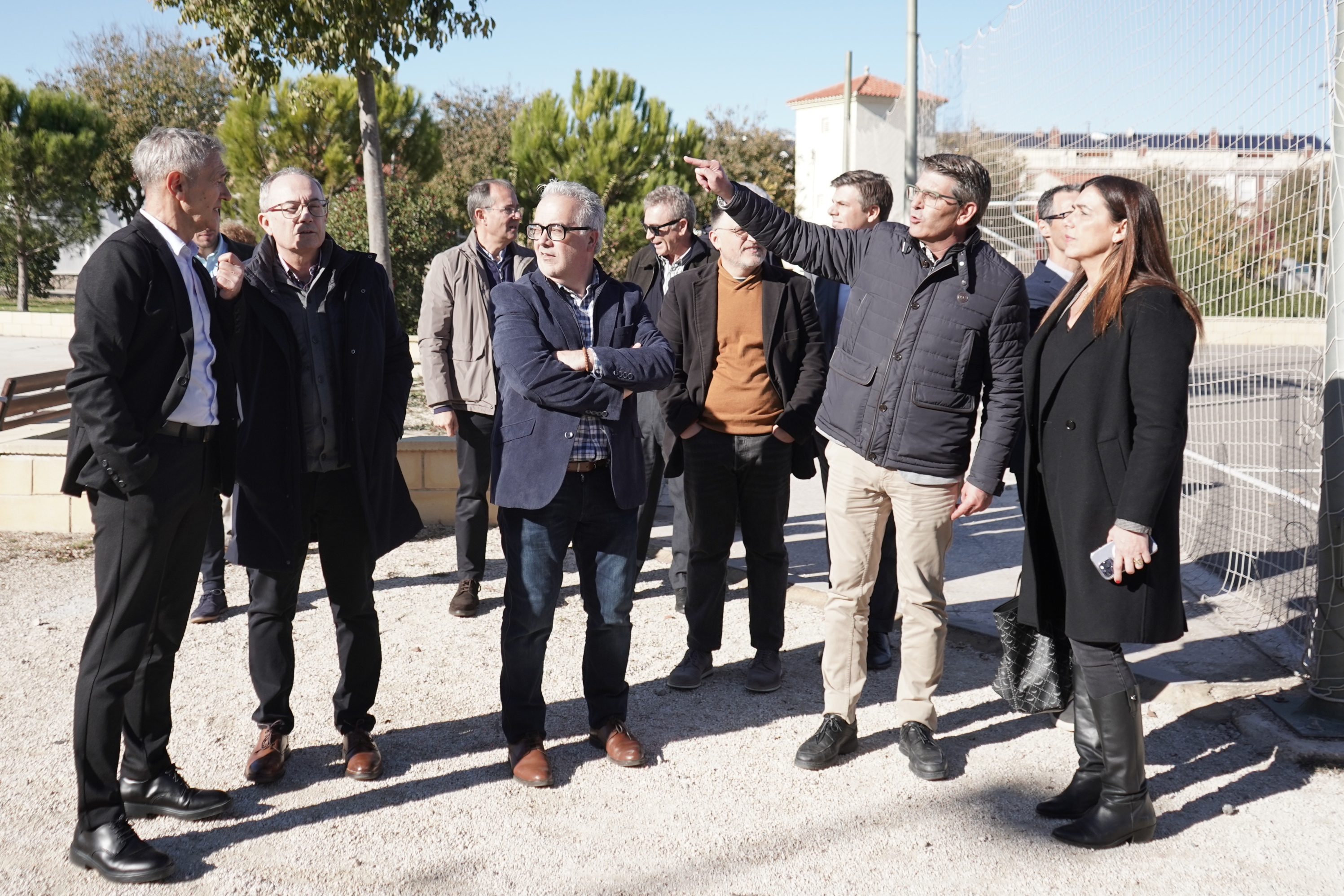 Visita als terrenys de la Facultat de Veterinària