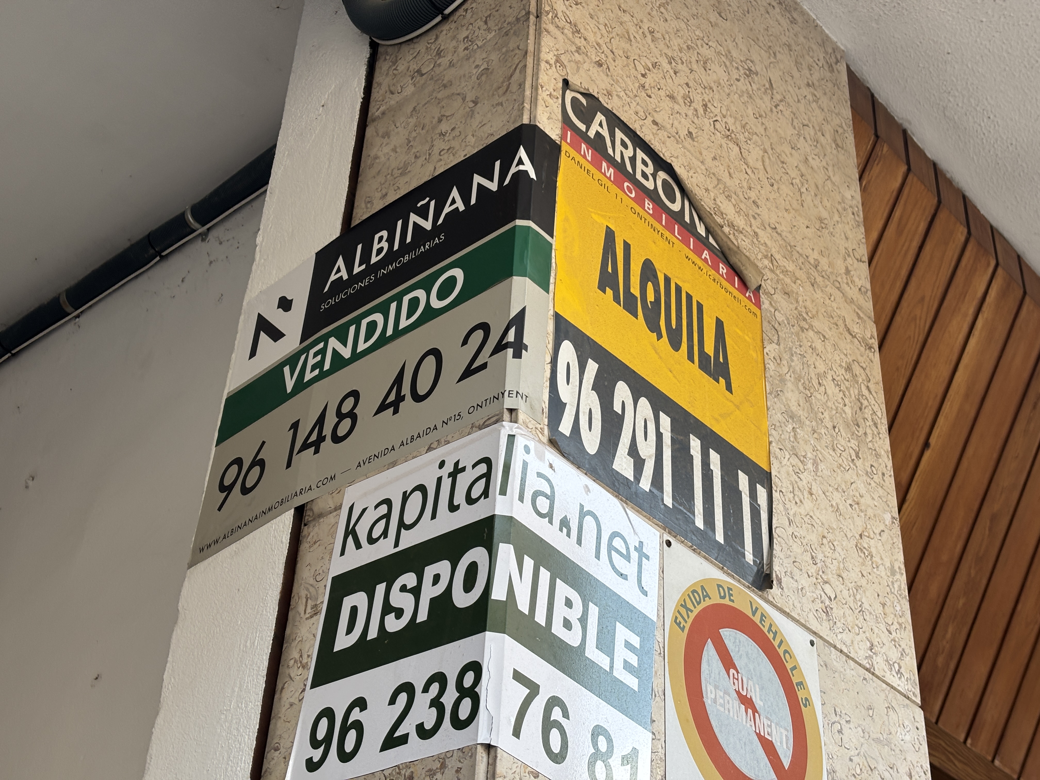 Cartells de lloguer i venda, en Ontinyent