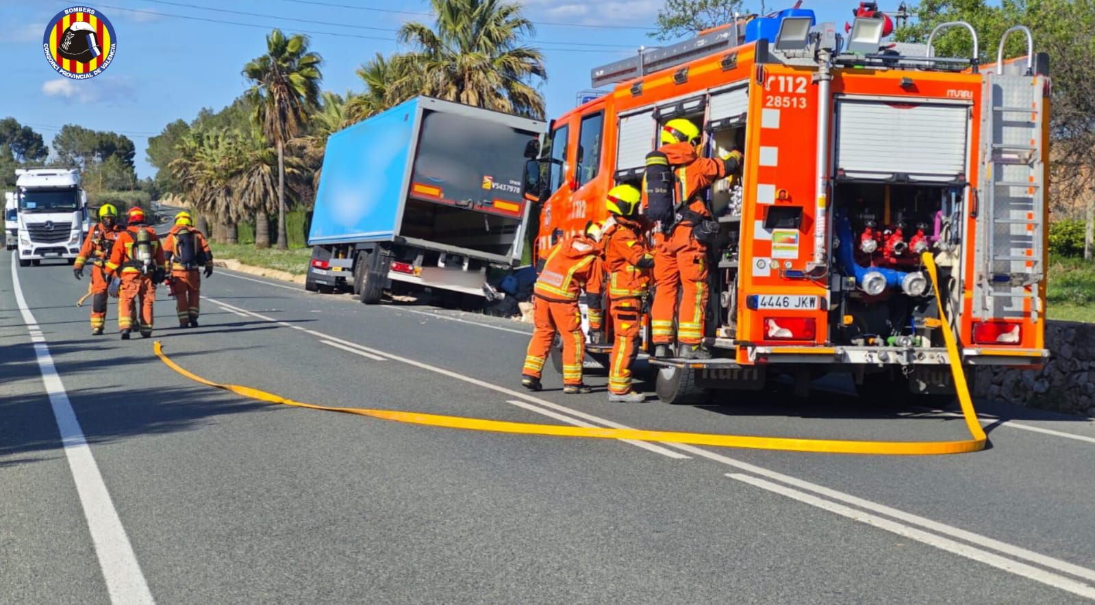 Camió accidentat a Ontinyent