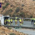 Accident a Múrcia d'un autbobús amb jubilats d'Ontinyent