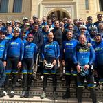 Miguel Induráin, de ruta con el grupo Eurobikers Ontinyent