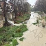 La pluja ja es deixa notar en el cabdal del rio Clariano a Ontinyent