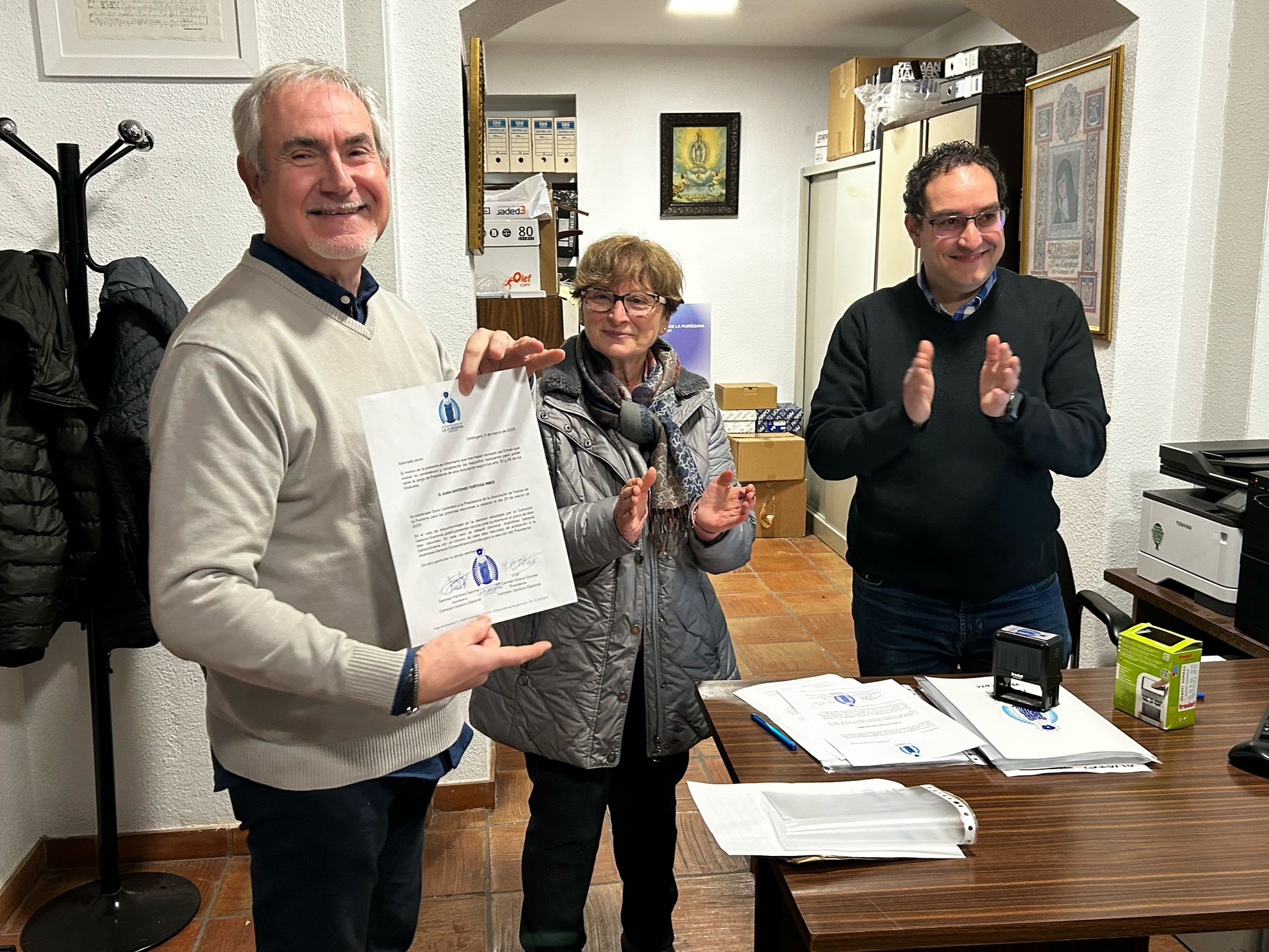Juan Tortosa, quan va presentar la seua candidatura