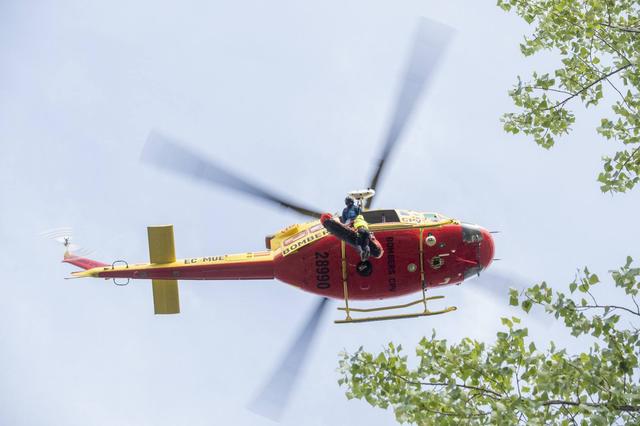 Rescaten en helicòpter a un ciclista accidentat a Bocairent