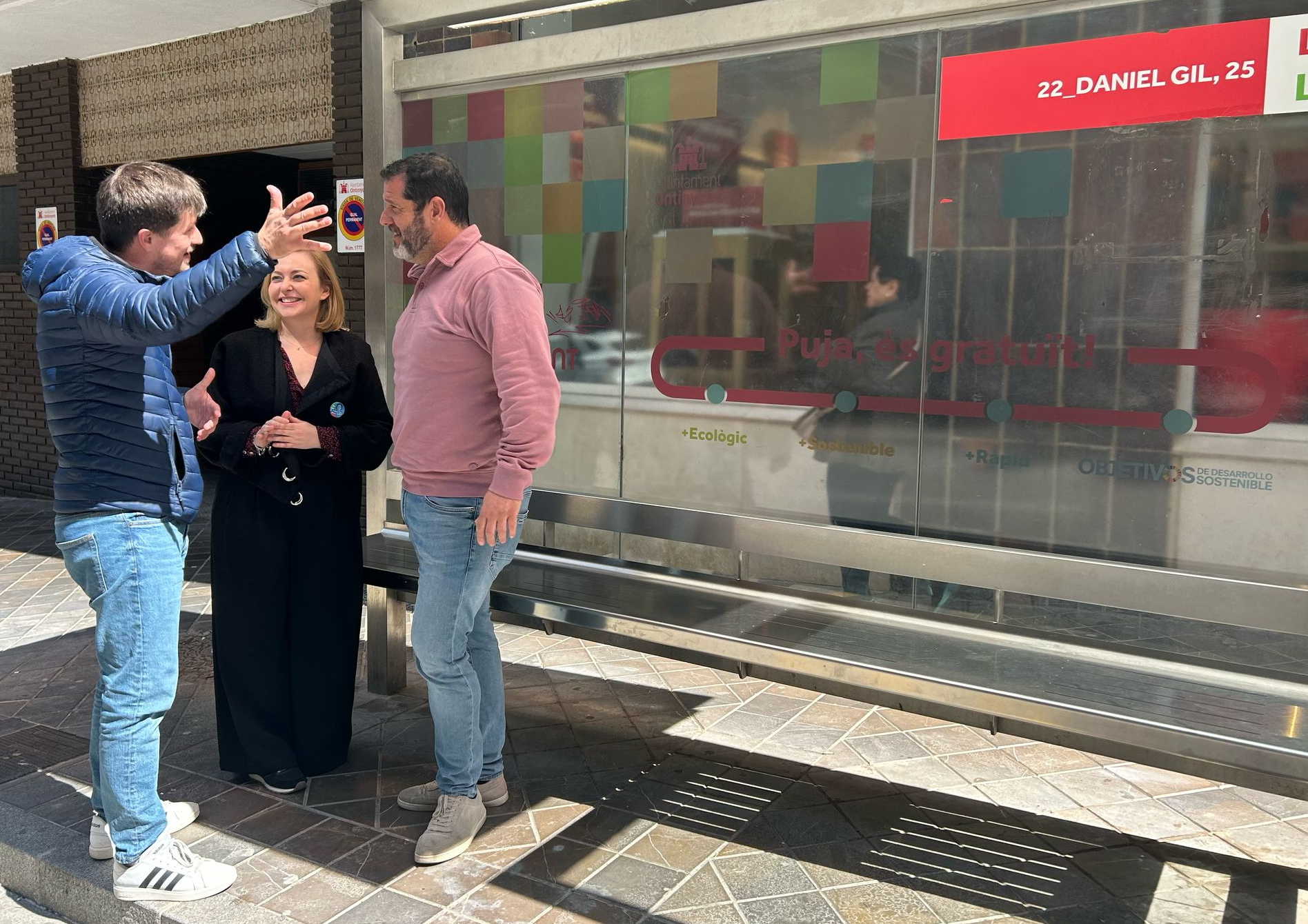 Visita del regidor de Transport de Buñol a Ontinyent