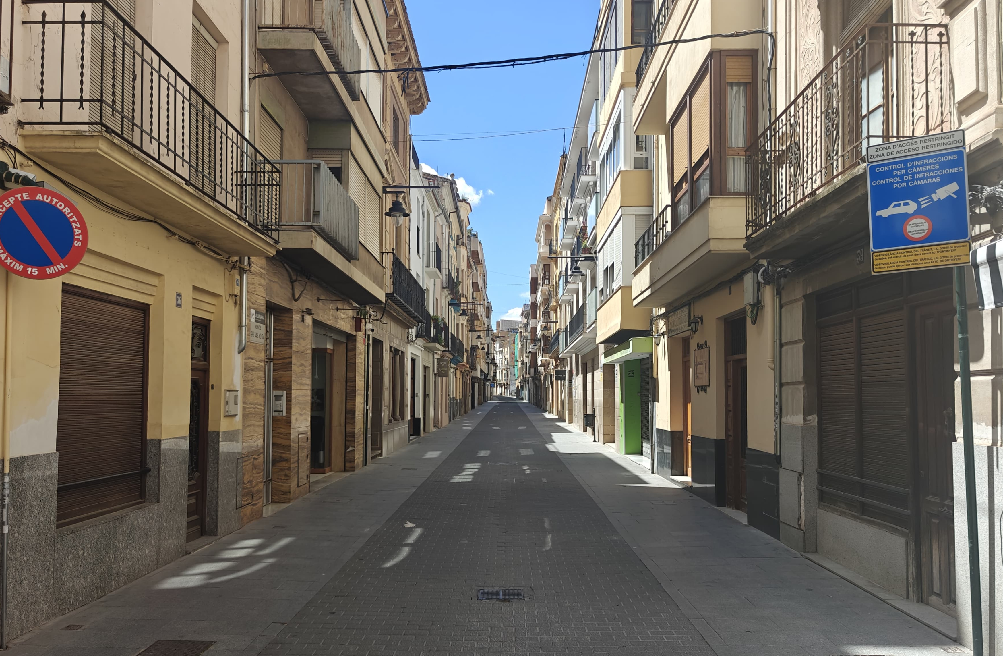 Càmeres en el Carrer Major d'Ontinyent
