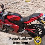 La Policia Local de Bocairent recupera una moto robada a Muro