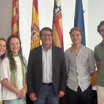 Quatre alumnes de batxillerat internacional que dissenyaran una ruta turística per Ontinyent