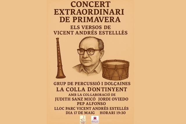 La Colla d'Ontinyent rinde homenaje a Vicent Andrés Estellés