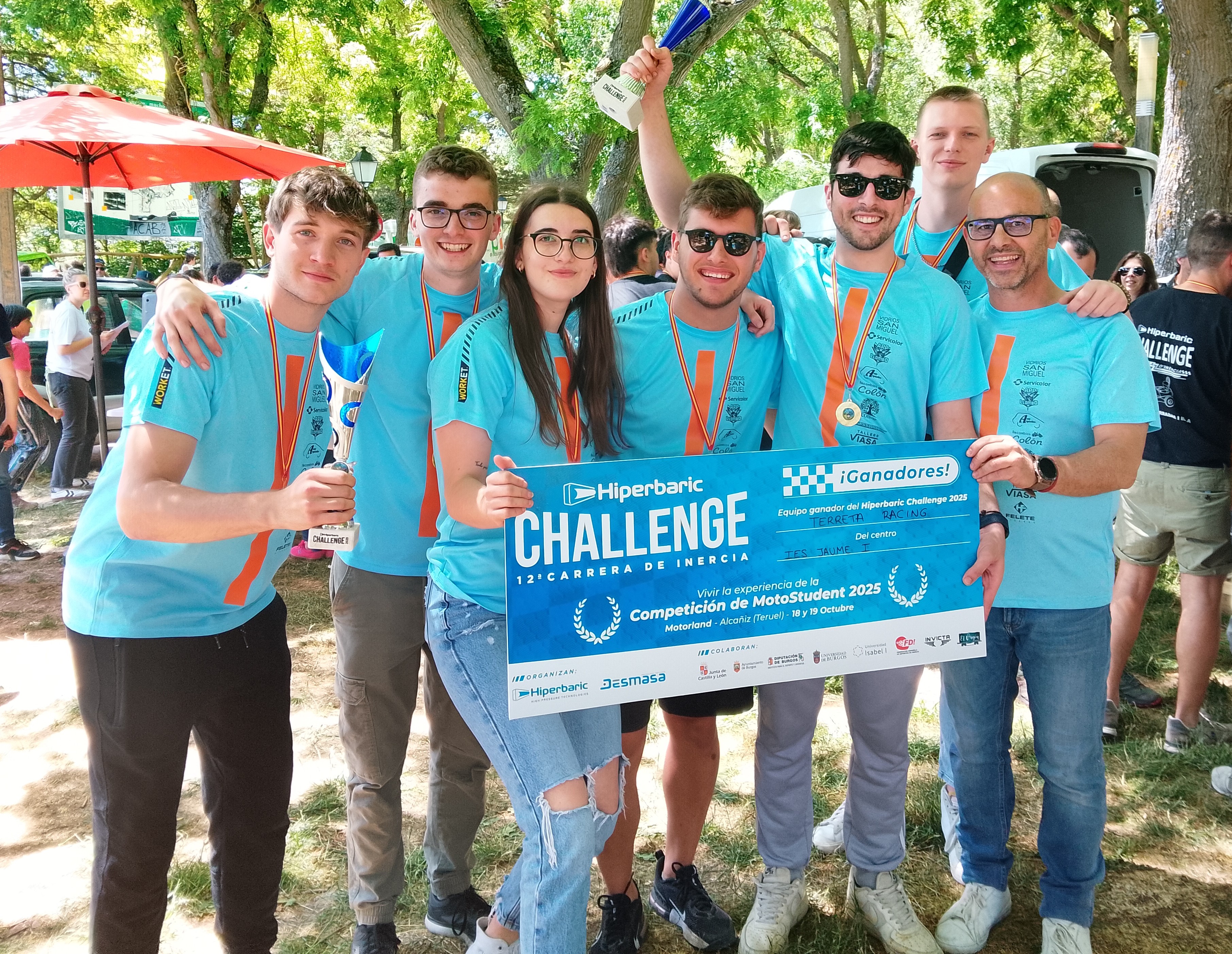 Equip de l'IES Jaume I en Burgos
