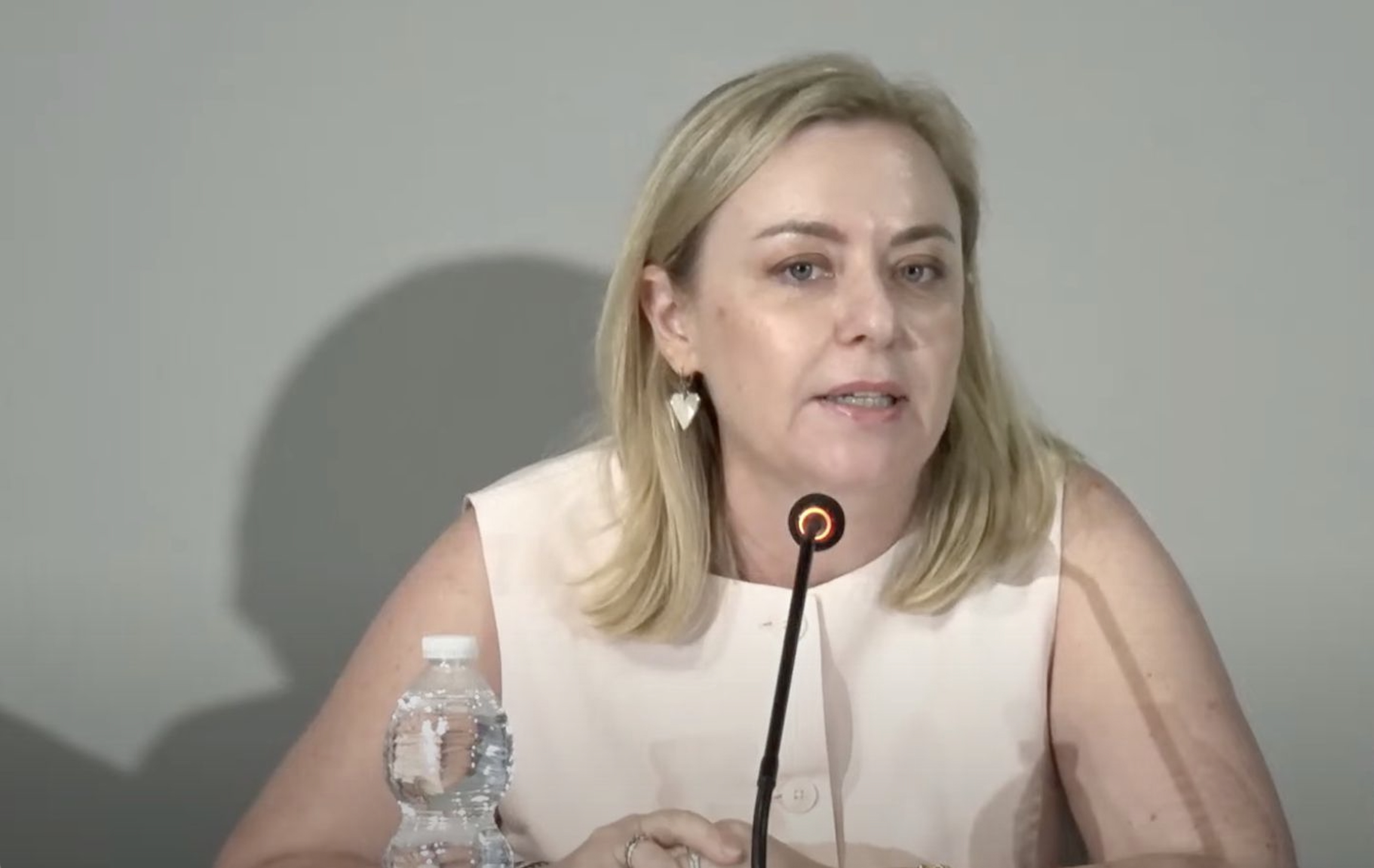 Natalia Enguix, a la comissió de la Dana