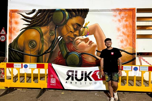Un mural del ontinyentí RUK, entre los diez mejores de julio