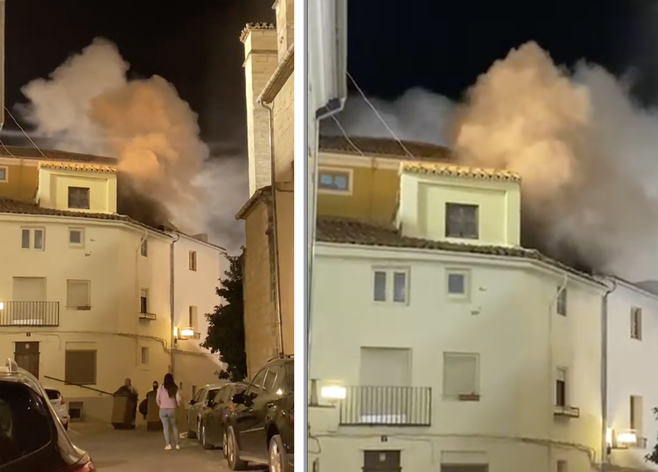 Vivenda afectada per l'incendi